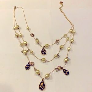 Betsey Johnson Leopard Charm Necklace